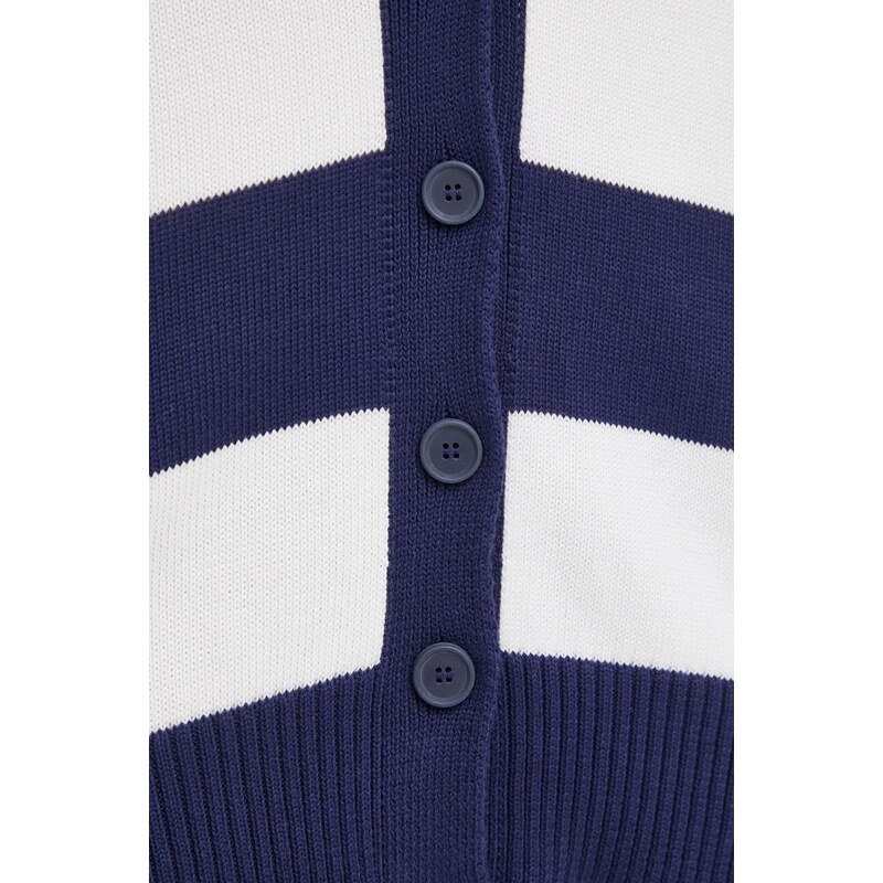 United Colors of Benetton cardigan in cotone colore blu navy