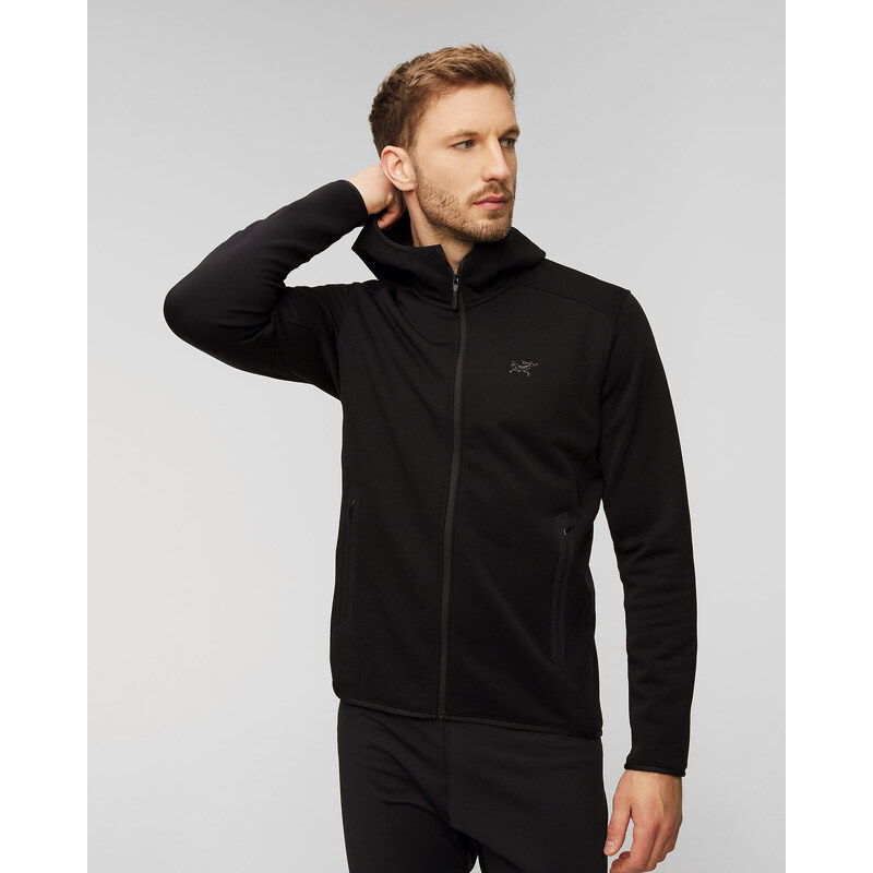 Felpa Softshell Nera Con Cappuccio Da Uomo Arcteryx Kyanite