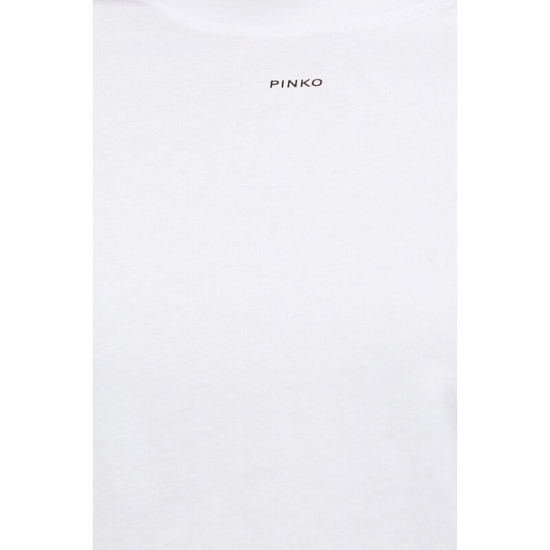 Pinko t-shirt in cotone donna colore bianco