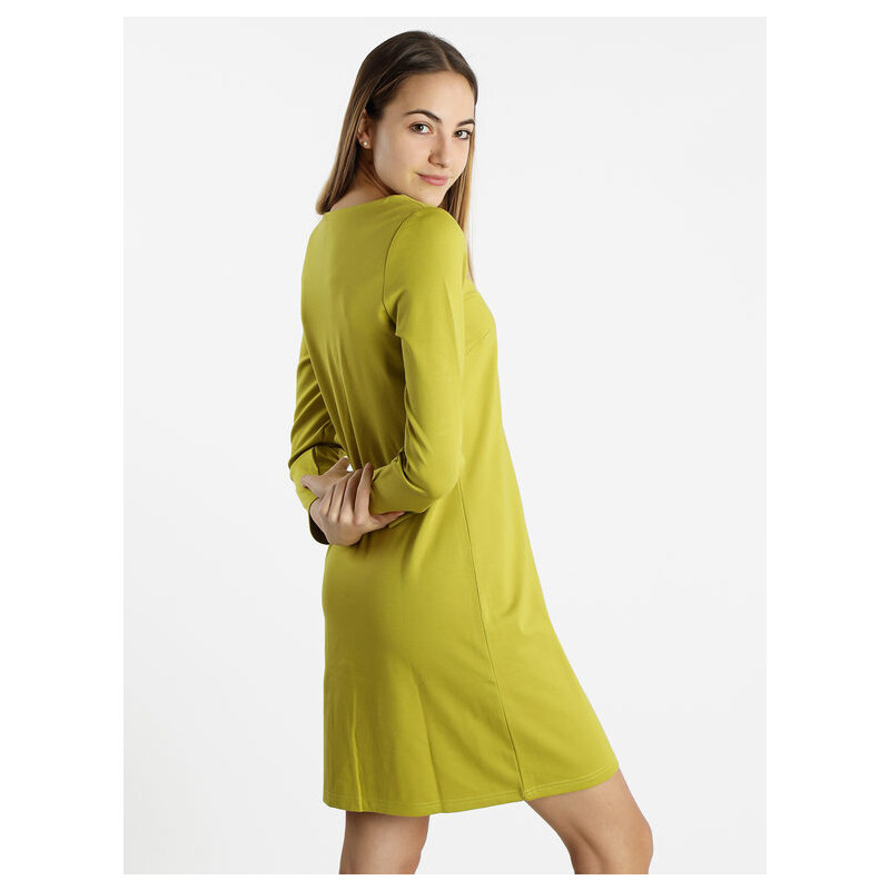 Abito Donna Manica Corta In Cotone – Vestito Morbido Verde Taglia L – Occasioni Speciali - 3