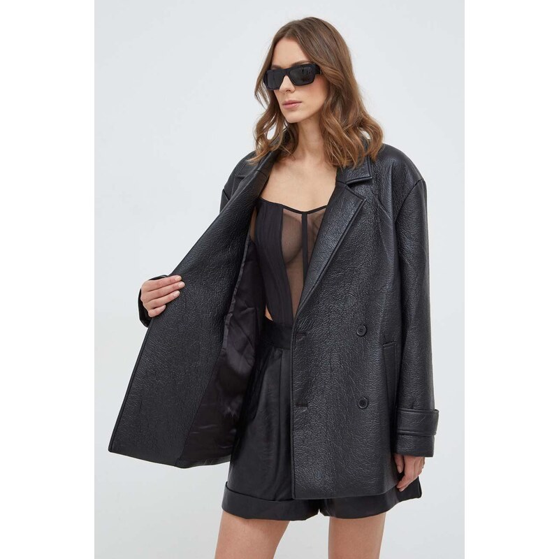 Bardot cappotto donna colore nero