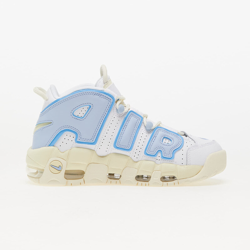 Nike W Air More Uptempo White/ Cobalt Bliss-Alabaster