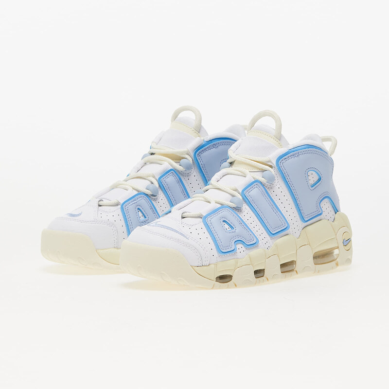 Nike W Air More Uptempo White/ Cobalt Bliss-Alabaster