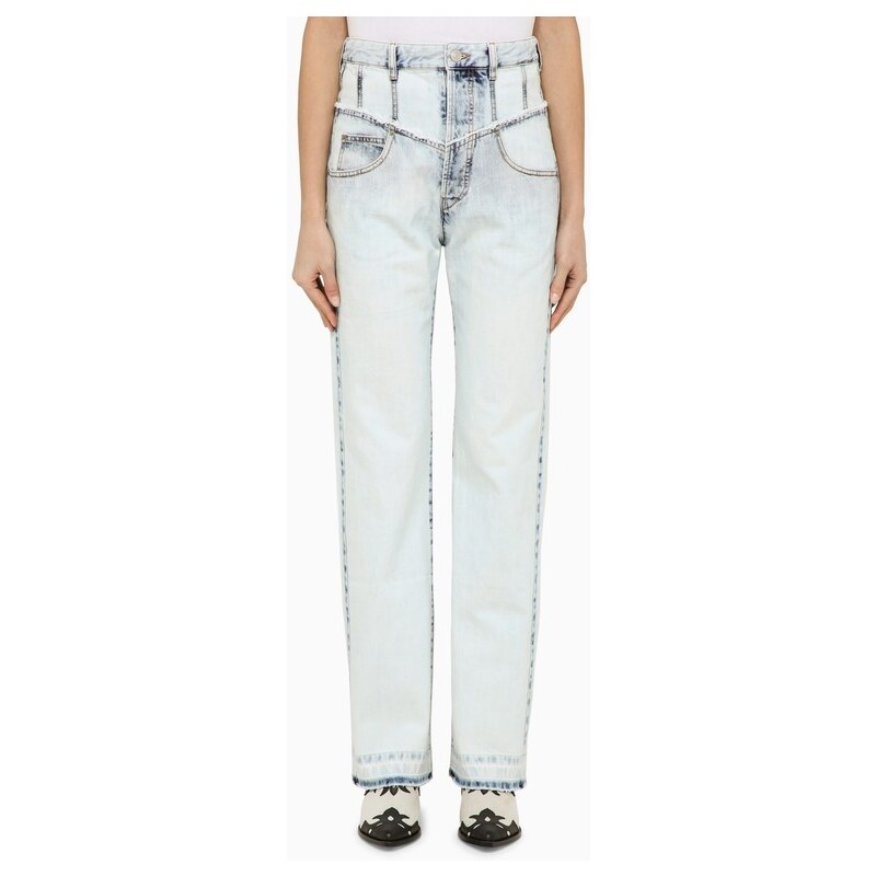 ISABEL MARANT Jeans azzurro in denim di cotone