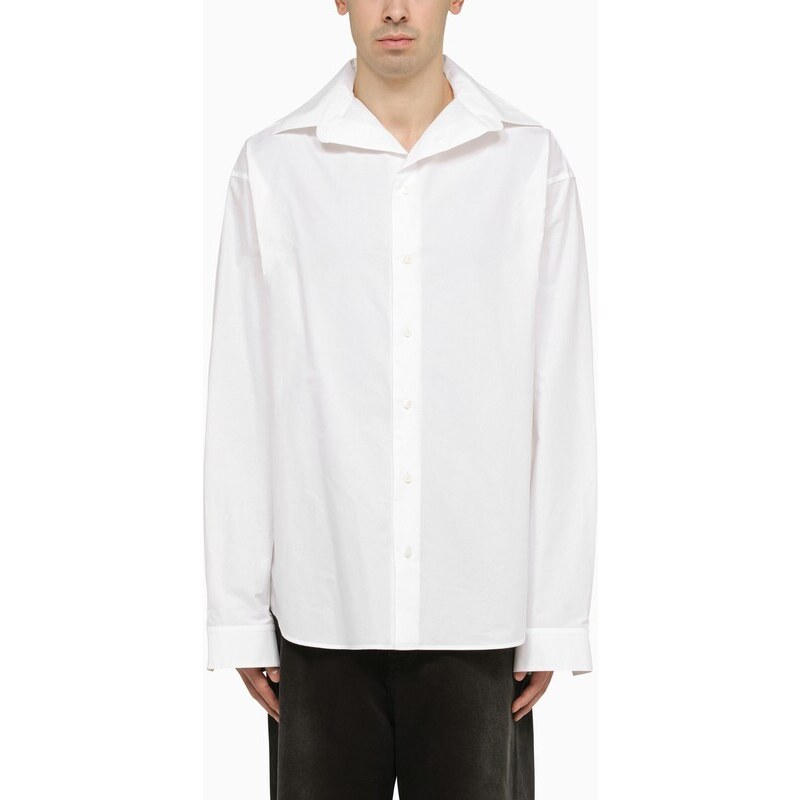 Balenciaga Camicia Kick collar oversize bianca