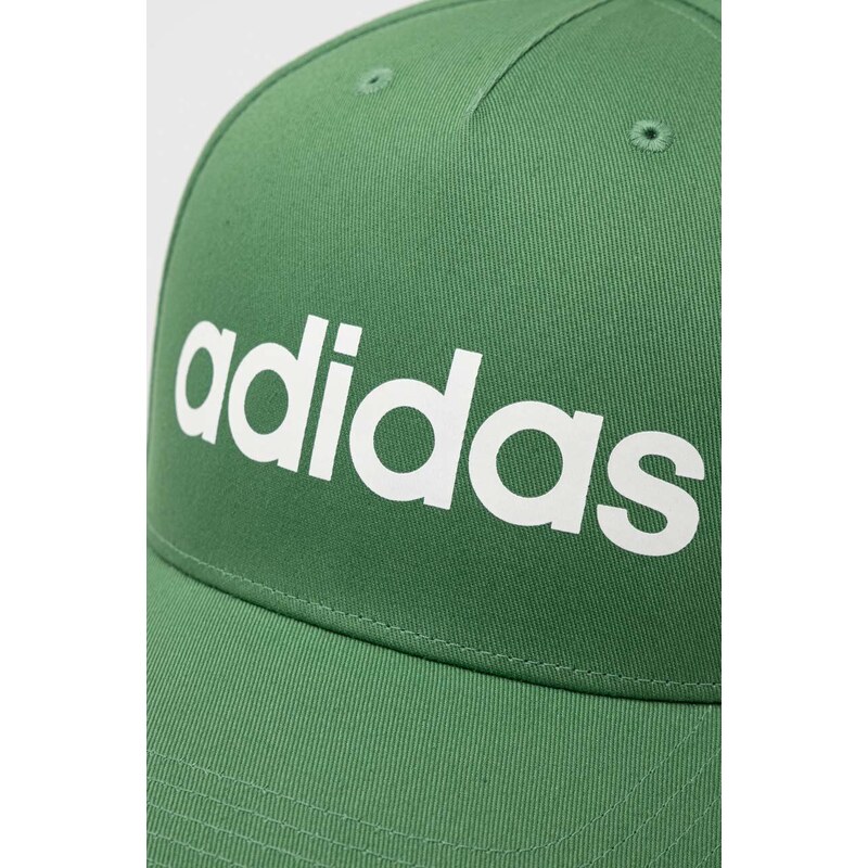 adidas berretto da baseball in cotone colore verde con applicazione IR7908