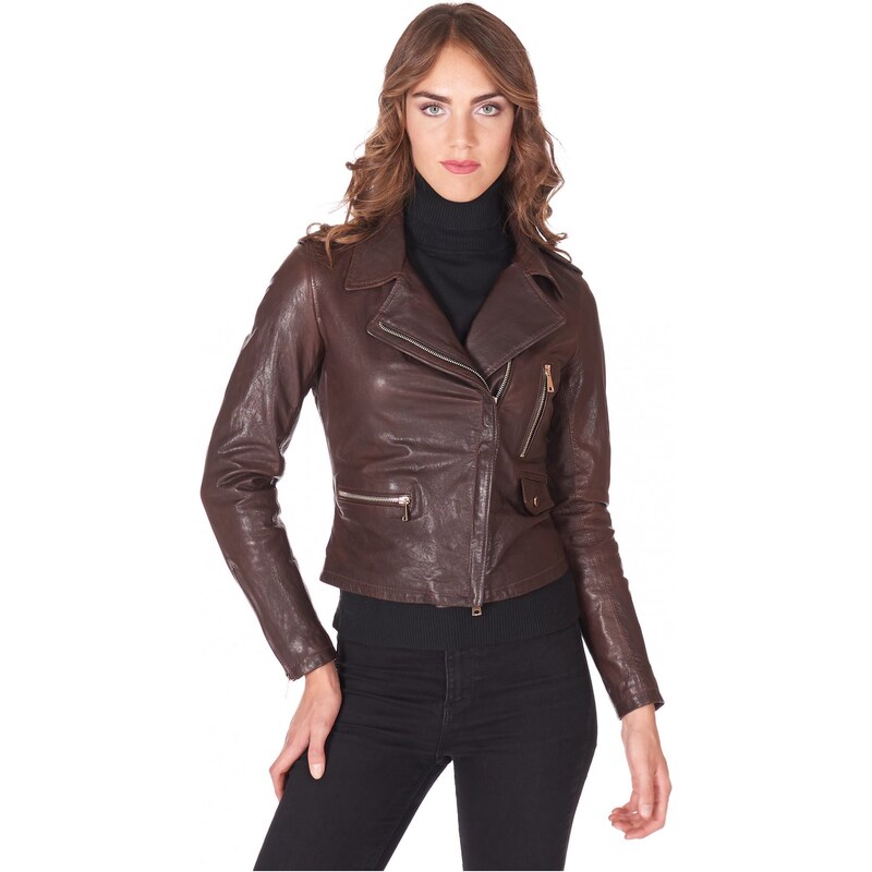 D'Arienzo Giubbotto Pelle Giubbotto In Pelle D'Arienzo Donna