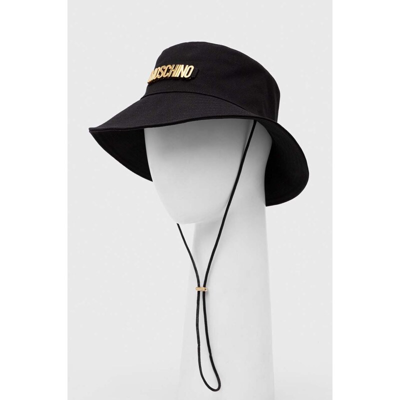 Moschino berretto in cotone colore nero