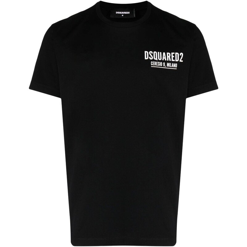 Dsquared2 t-shirt nera logotype
