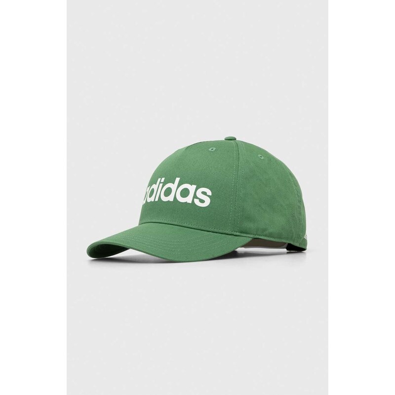 adidas berretto da baseball in cotone colore verde con applicazione IR7908