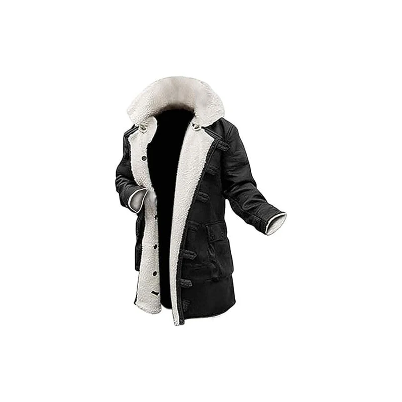 HOMBRE CUERO BANE Abrigo Dark Knight Rises Distressed Gabardina Chaqueta XXS A E - Foto 4