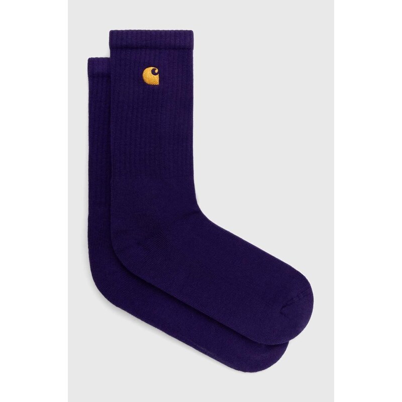 Carhartt WIP calzini Chase Socks uomo colore violetto I029421.1YVXX