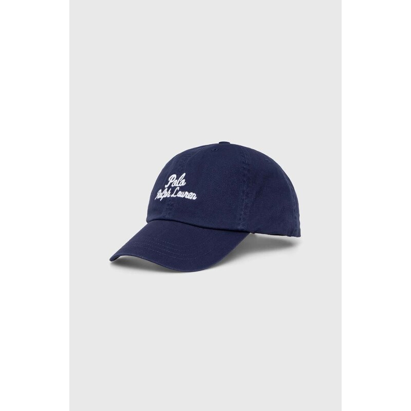Polo Ralph Lauren berretto da baseball in cotone colore blu navy