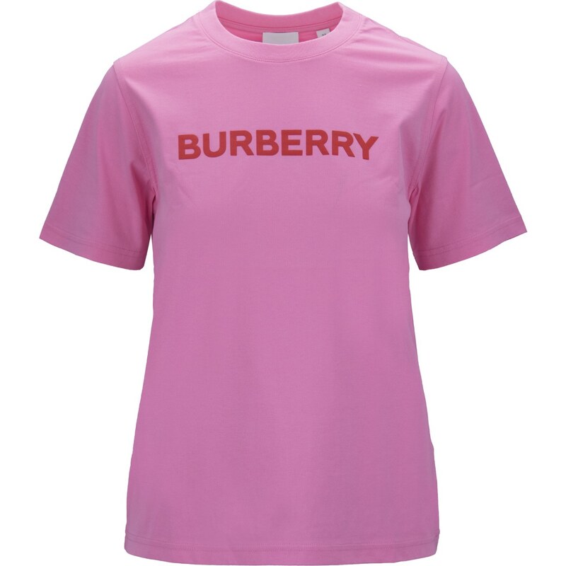 BURBERRY 8057370 T-Shirt-XS Rosa Cotone, Elastan