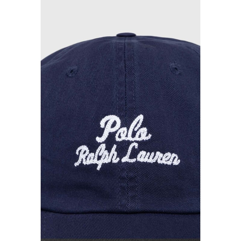 Polo Ralph Lauren berretto da baseball in cotone colore blu navy
