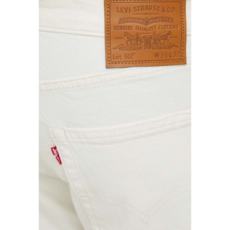 Levi's jeans 502 TAPER uomo colore beige