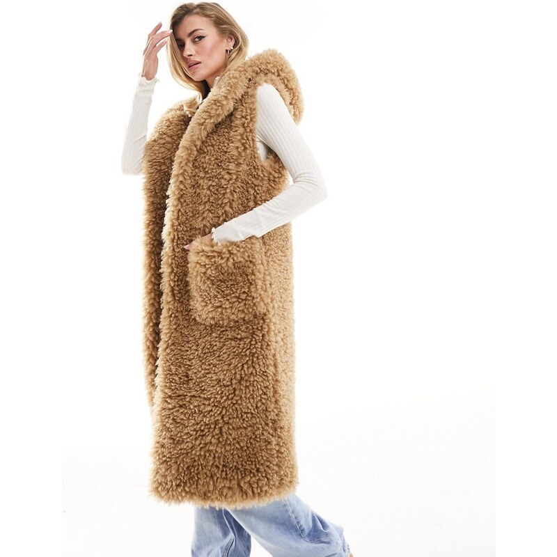 Gilet In Pile Da Donna Invernale – Senza Maniche Con Cappuccio E Bottoni, Caldo E Morbido, Casual Per Autunno E Inverno