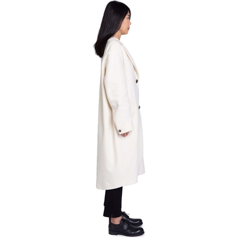 Balia cappotto in lana bianca