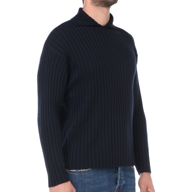 maglia da uomo Emporio Armani in lana con colletto