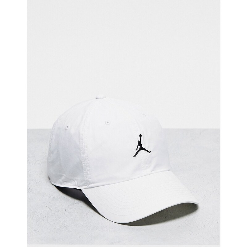 Jordan - Cappellino bianco con logo Jumpman