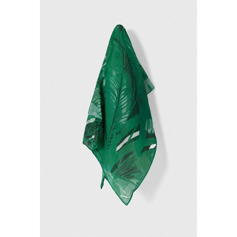 Lauren Ralph Lauren scialle con aggiunta di seta colore verde