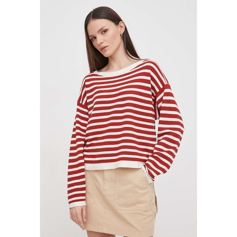 Sisley maglione donna colore rosso