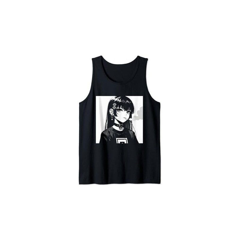 I'm Fine Giapponese Vaporwave Sad Anime Girl Emo Eboy Egirl PopSockets PopGrip Intercambiabile