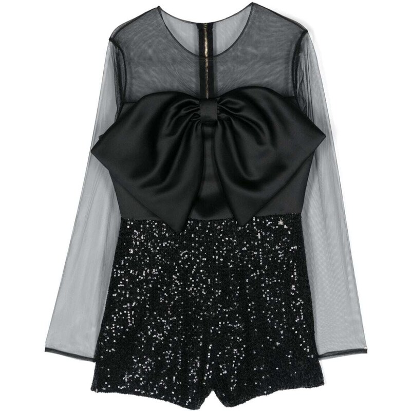 ELISABETTA FRANCHI KIDS Tuta Bambina Nero Poliammide - Stileo.it