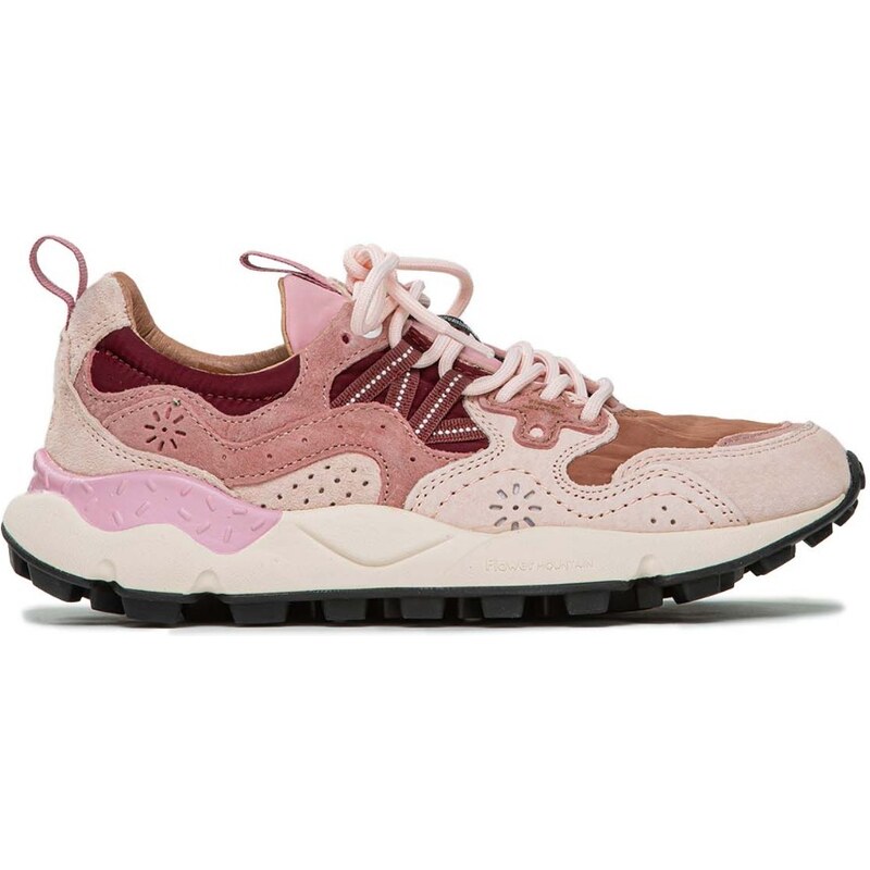 Flower Mountain sneakers YAMANO in pelle cipria
