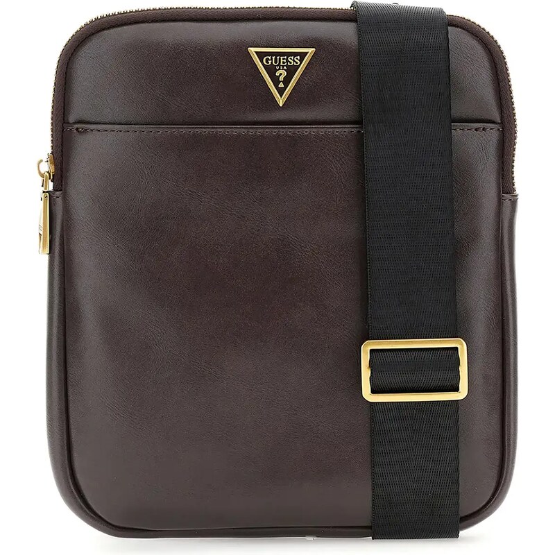 GUESS Tracolla Donna In Ecopelle Blu - Modello HMFIDAP3423, Dimensioni 20x23x2 Cm, Zip, Tasche Frontali E Posteriori - 6