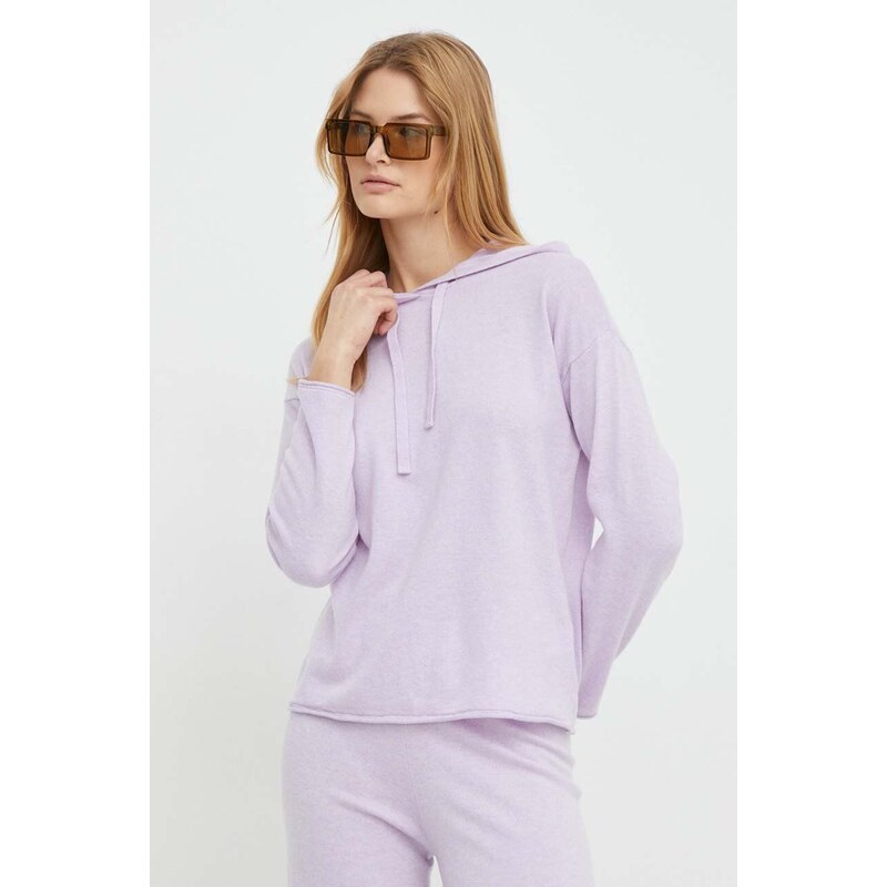 United Colors of Benetton maglione in misto lana donna colore violetto