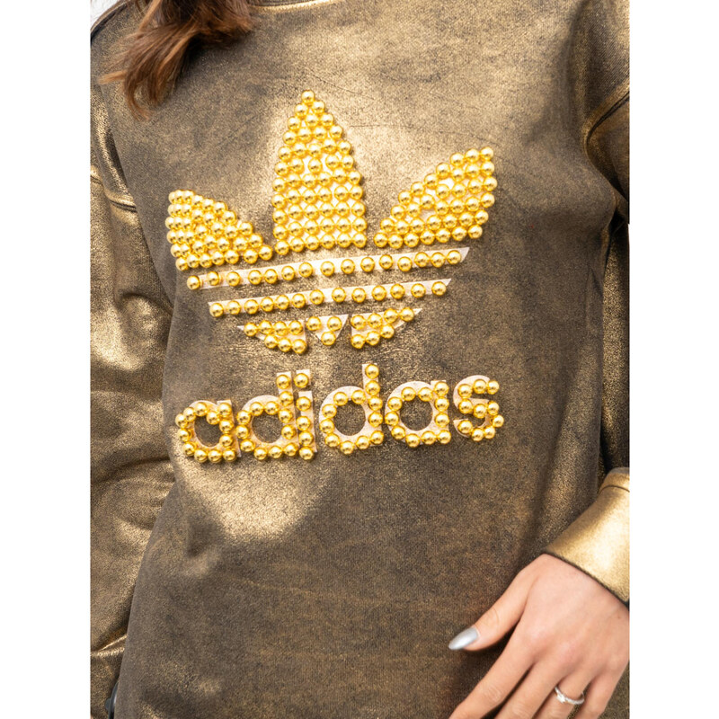 Felpa discount adidas oro