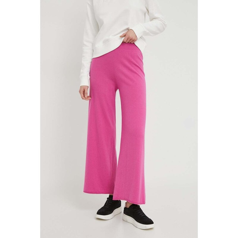 United Colors of Benetton pantaloni con aggiunta di cotone bambini colore rosa
