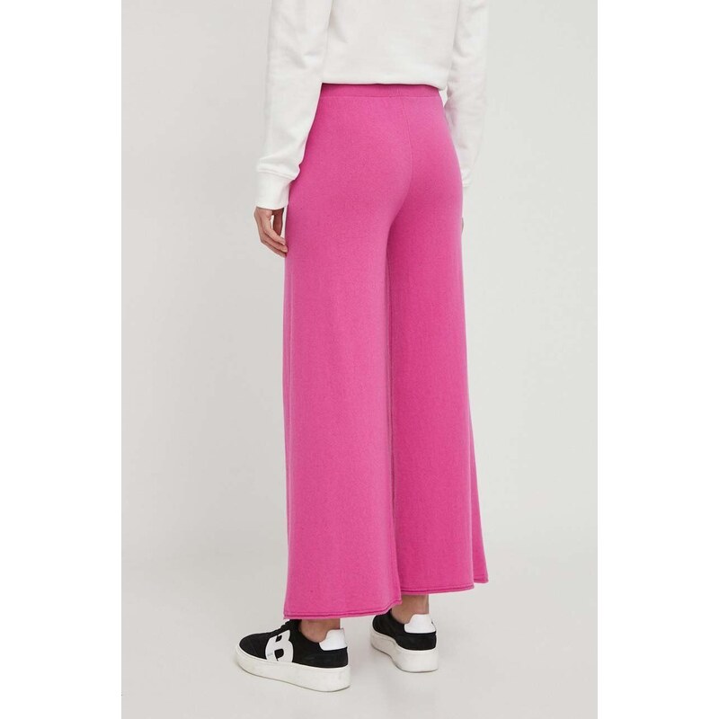 United Colors of Benetton pantaloni con aggiunta di cotone bambini colore rosa