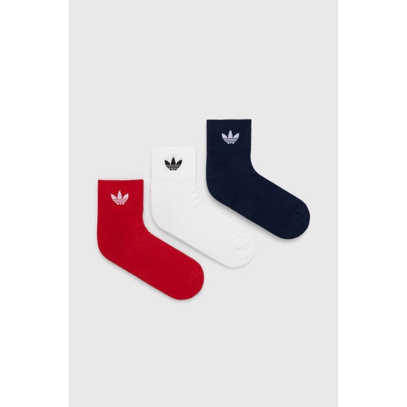 adidas Originals calzini pacco da 3 colore rosso IU2697