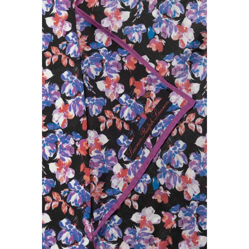 Lauren Ralph Lauren scialle con aggiunta di seta colore violetto