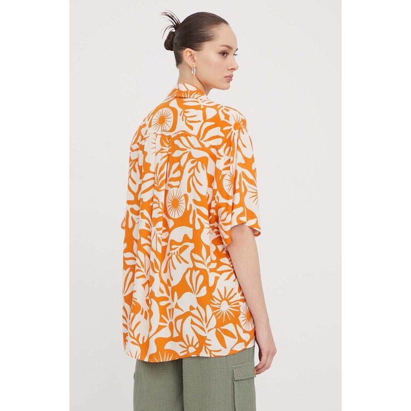 Billabong camicia donna colore arancione