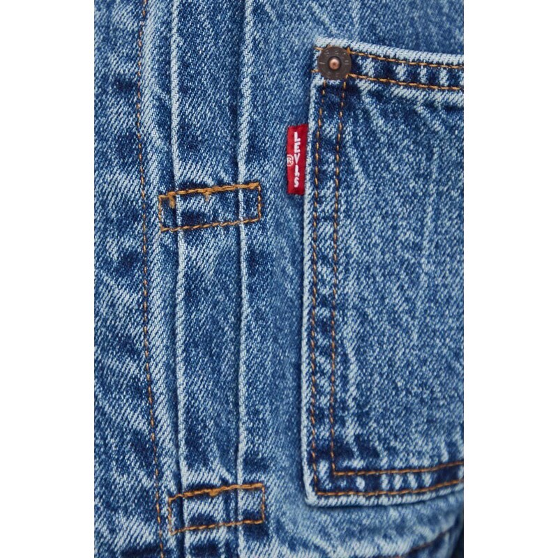 Levi's giacca di jeans donna colore blu
