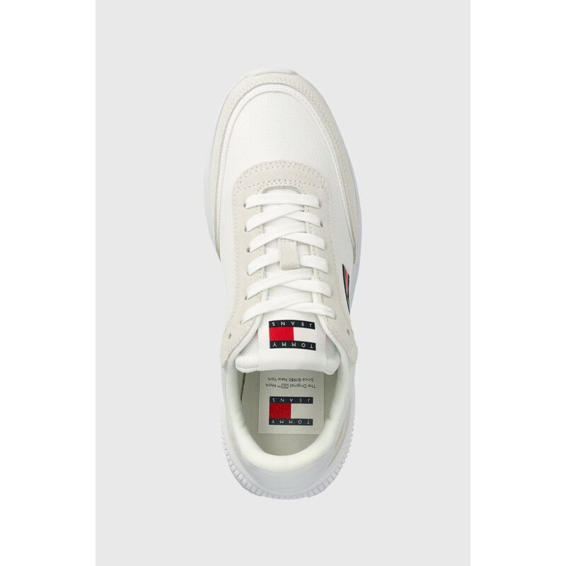Tommy Jeans sneakers TJW TECH RUNNER ESS colore bianco EN0EN02511