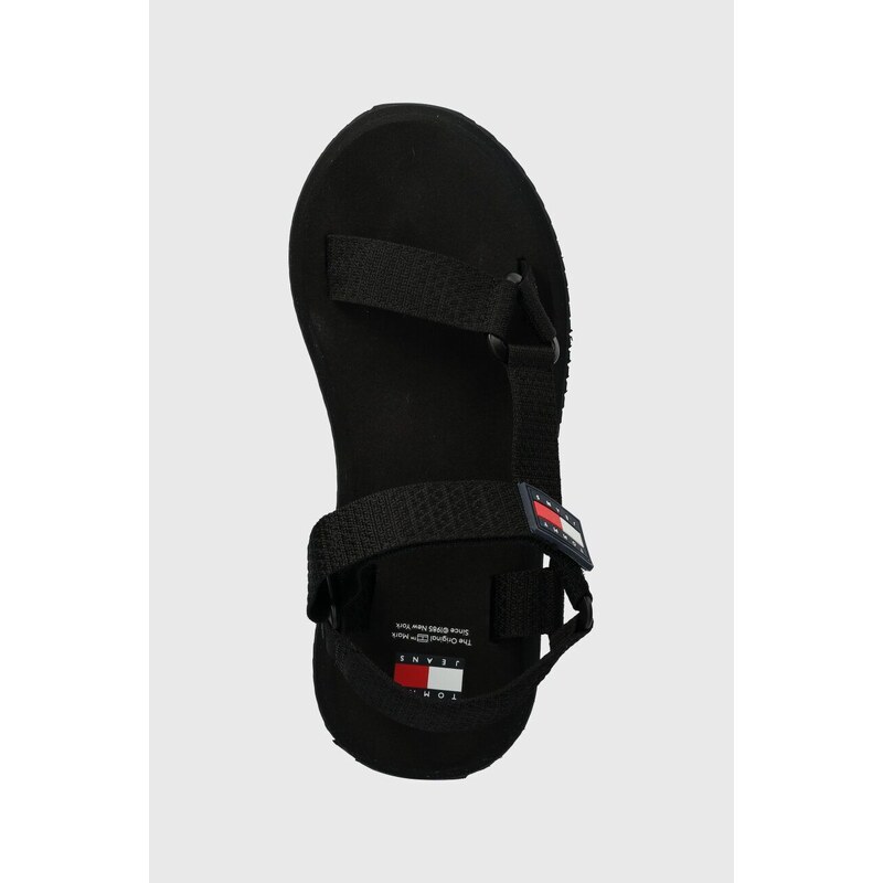 Tommy Jeans sandali TJW EVA SANDAL donna colore nero EN0EN02466