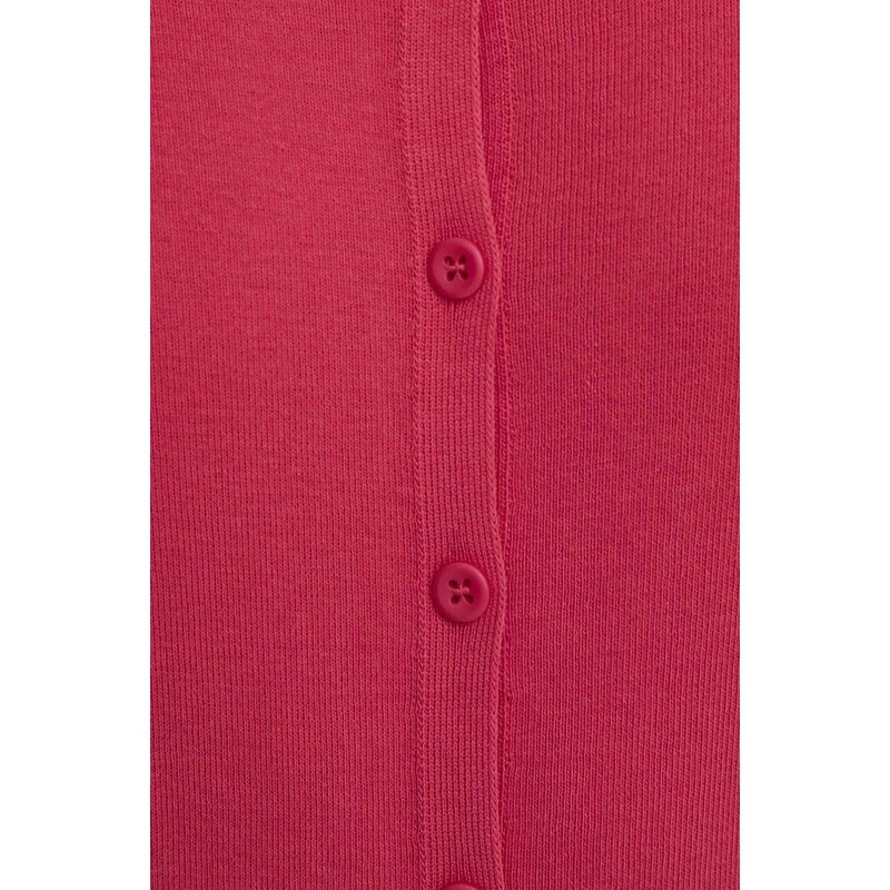 United Colors of Benetton cardigan in cotone colore rosa