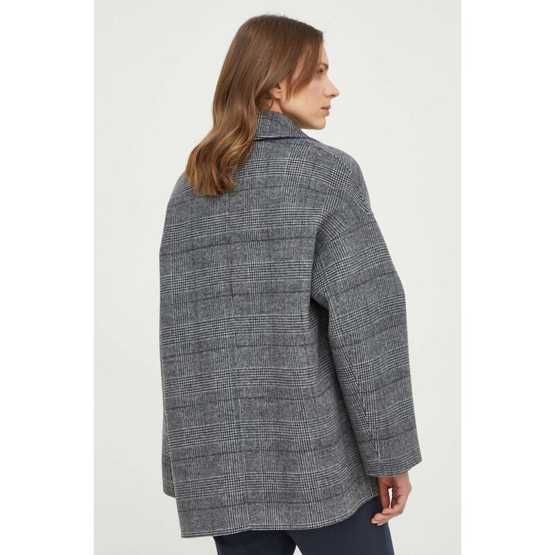 MAX&Co. cappotto in cotone double face colore grigio