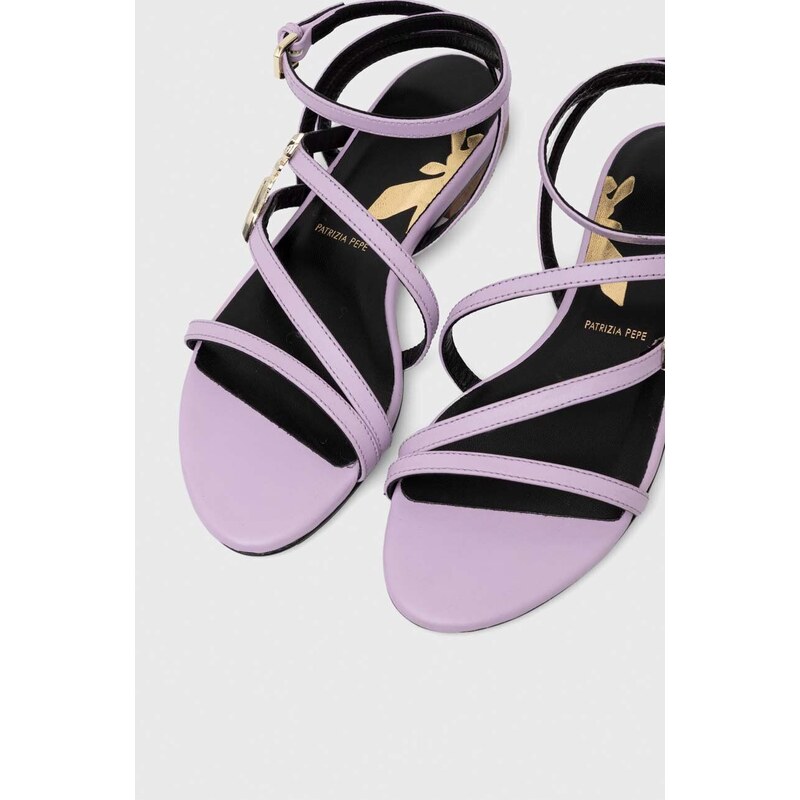 Patrizia Pepe sandali in pelle donna colore violetto 8X0012 L048 M480