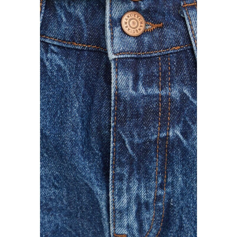 Armani Exchange pantaloncini di jeans donna colore blu