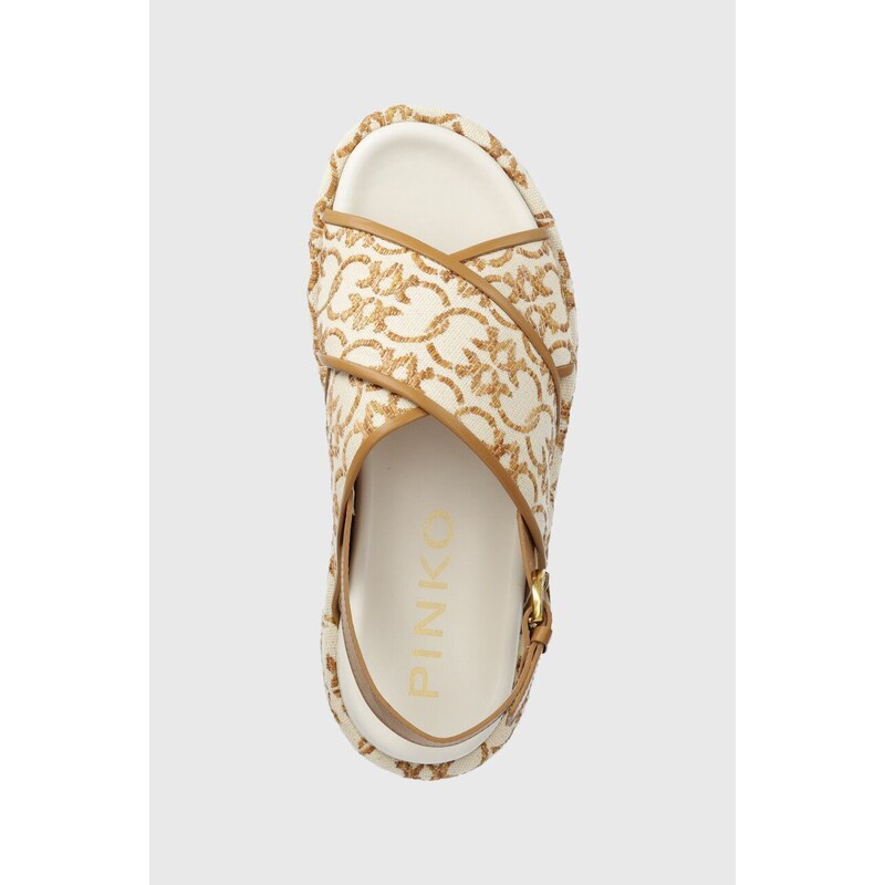 Pinko sandali SD0061 T006 N63 donna colore beige Flores 07