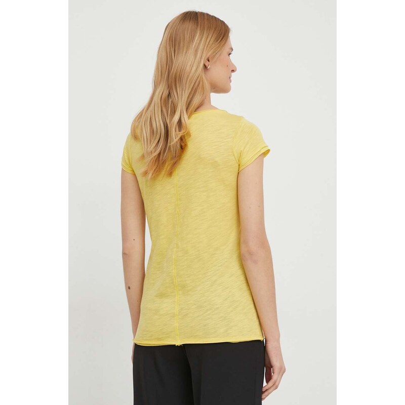 Sisley t-shirt donna colore giallo