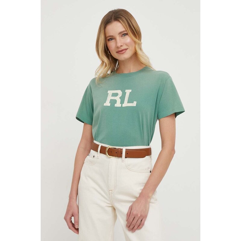 Polo Ralph Lauren t-shirt in cotone colore verde