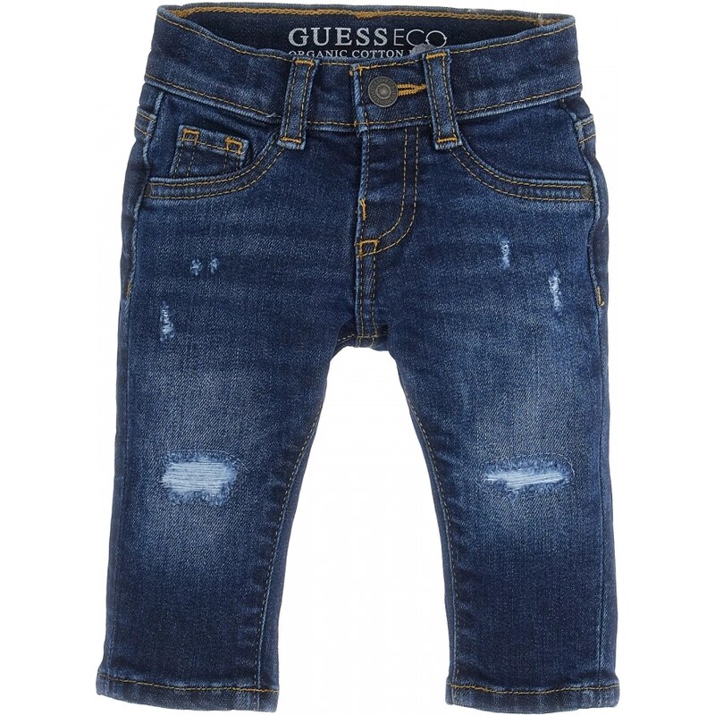 Guess Pantaloni in misto cotone bordeaux da neonato N4BB00WF7H0 main image 1