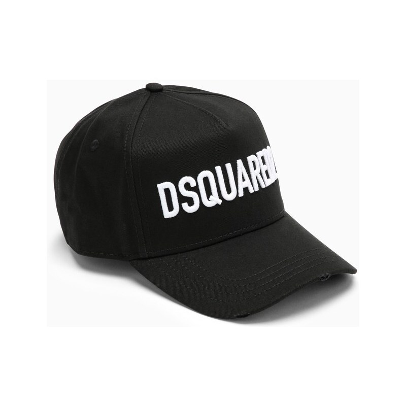 Dsquared2 Cappello da baseball nero con logo