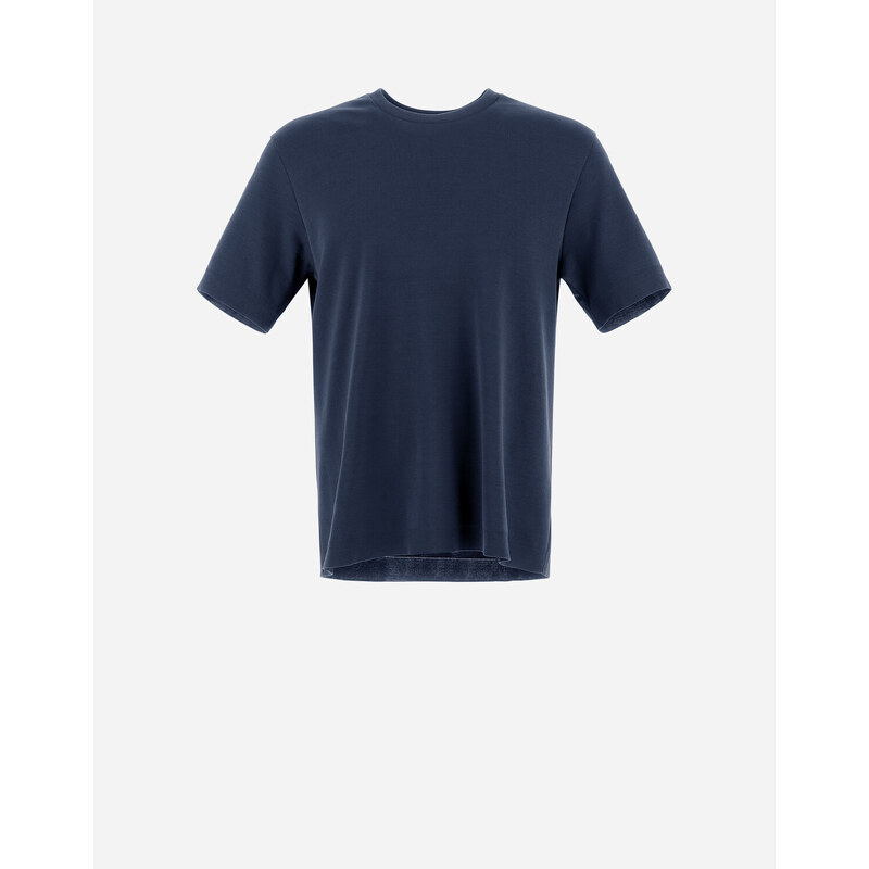 Herno T-SHIRT IN JERSEY KNIT EFFECT